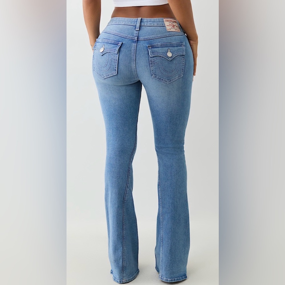 True Religion Joey Mid Rise Flare Jeans NWT Light Wash Size 31